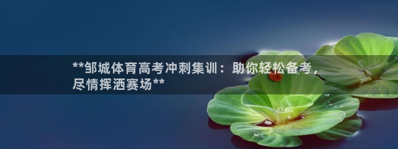 欧陆娱乐会员有什么用：**邹城体育高考冲刺集训：助你