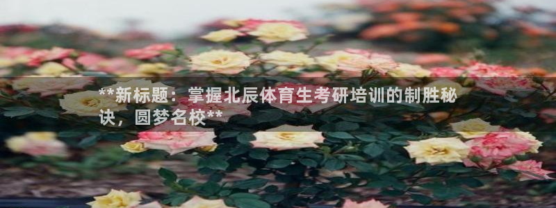 欧陆娱乐是什么：**新标题：掌握北辰体育生考研培训的